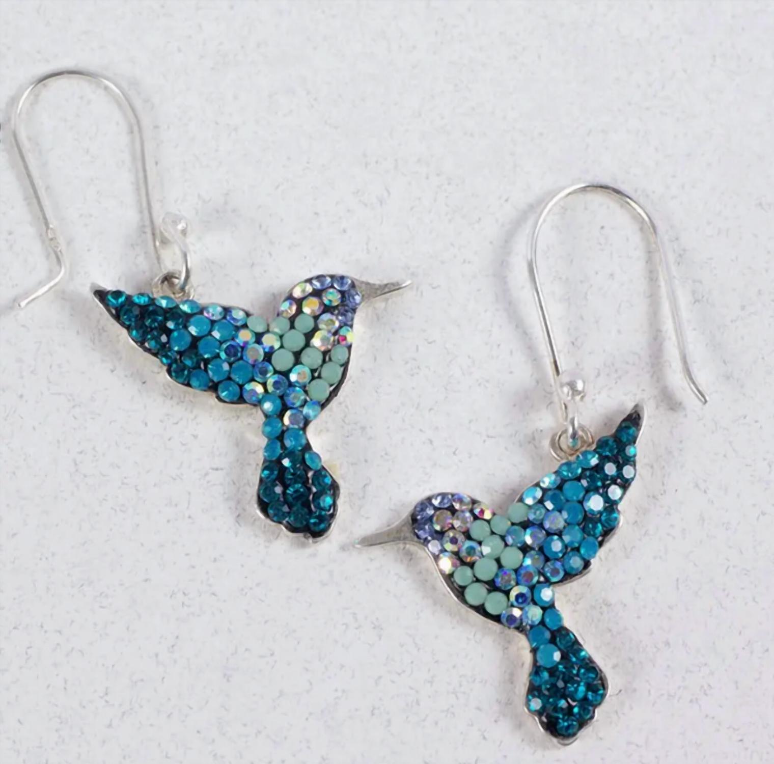 Mosaico - Women's Hummingbird Drop Earrings