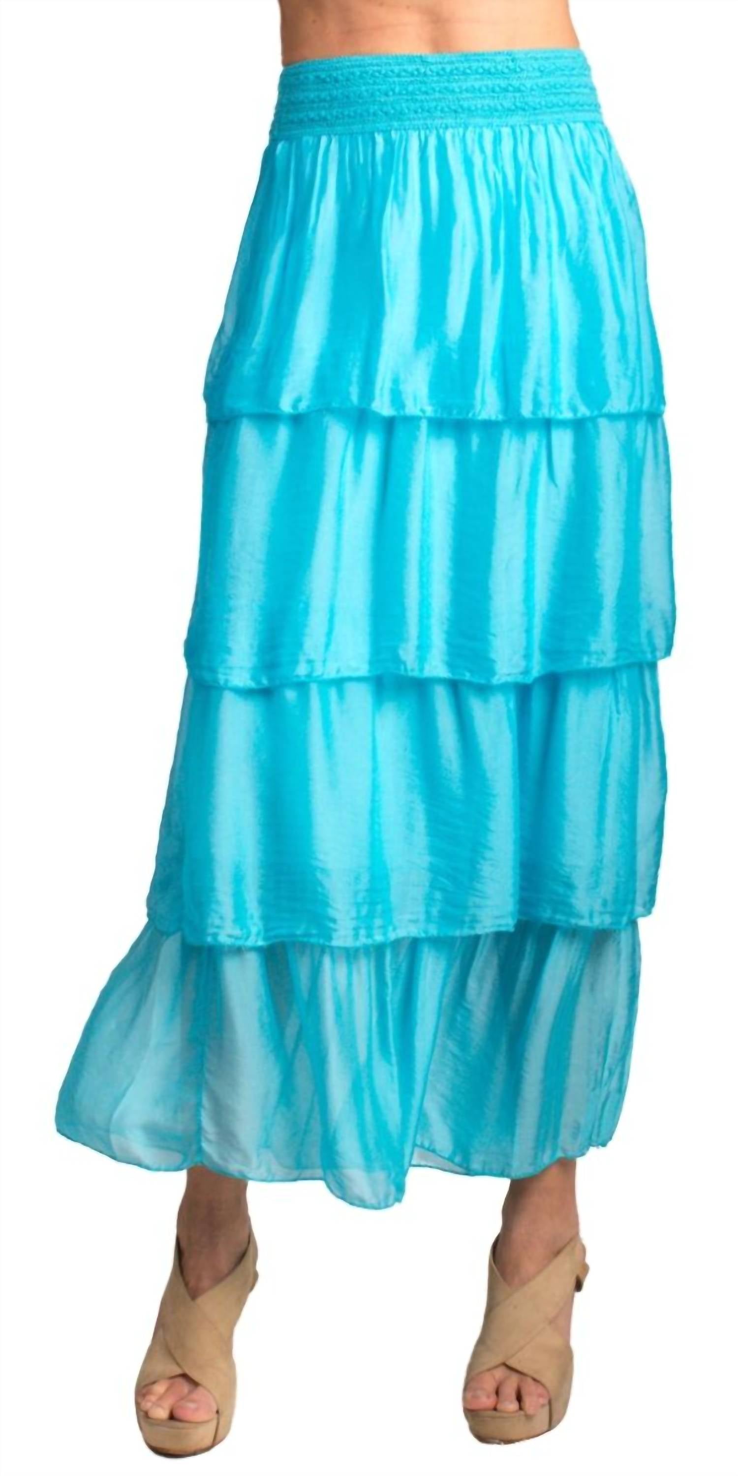 Gigi Moda - Carrie Ruffled Maxi Skirt