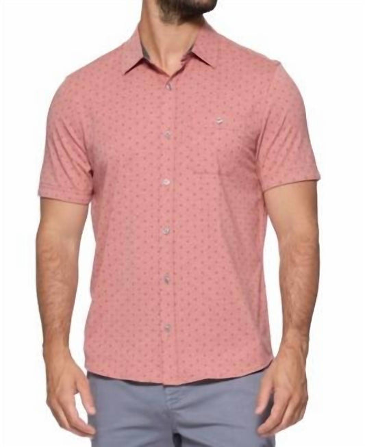 Flags & Anthem - Fulton Short Sleeve Geo Print Shirt