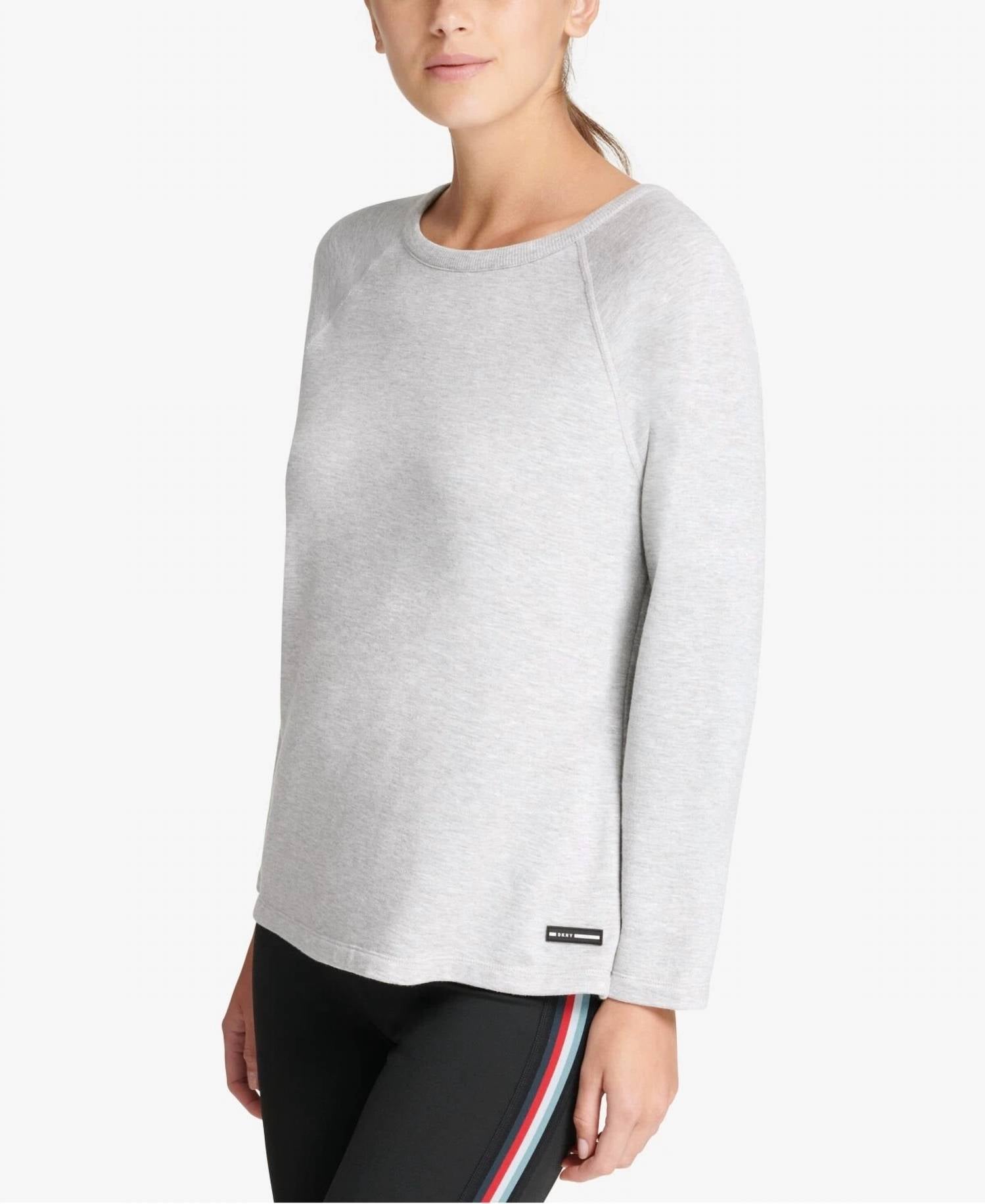 Dkny - DKNY Womens Sport Ribbed Knit Tie Back Top