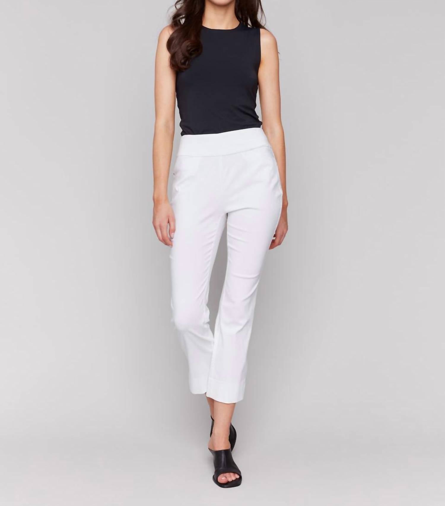 Charlie B - Stretch Pull-on Capri Pants