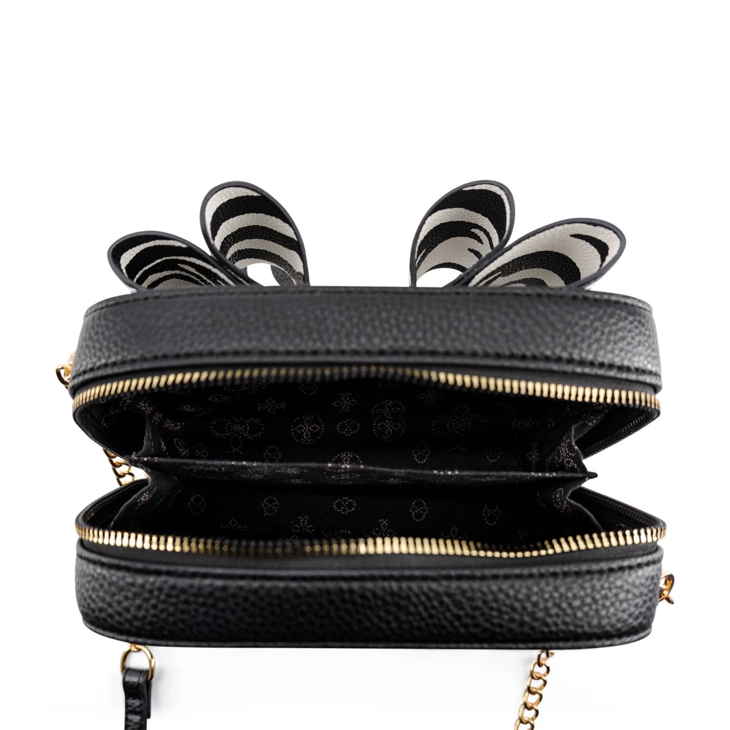 Like Dreams - Women's Zebra Bow Mini Crossbody Bag