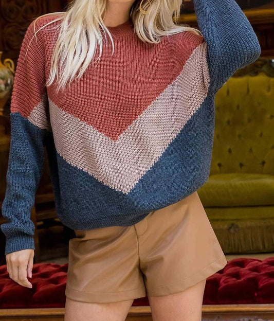 Sweet Lovely By Jen - CASUAL PULLOVER KNIT SWEATER -PLUS