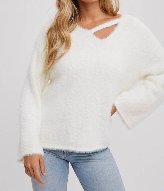 Bluivy - Callie Strappy Front Fuzzy Sweater