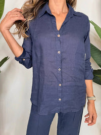 Fresh Laundry - Linen Button Up Shirt