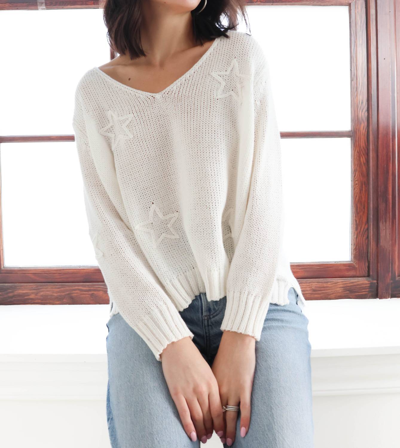 Wooden Ships - Star Embroidered Sweater