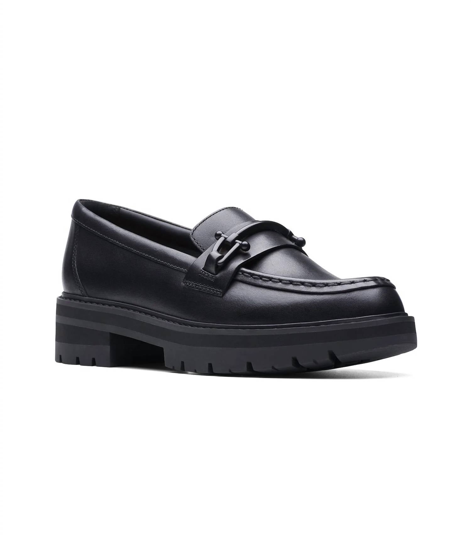 Clarks Women's Orianna Bit Shoes in black - women's flats - detail view