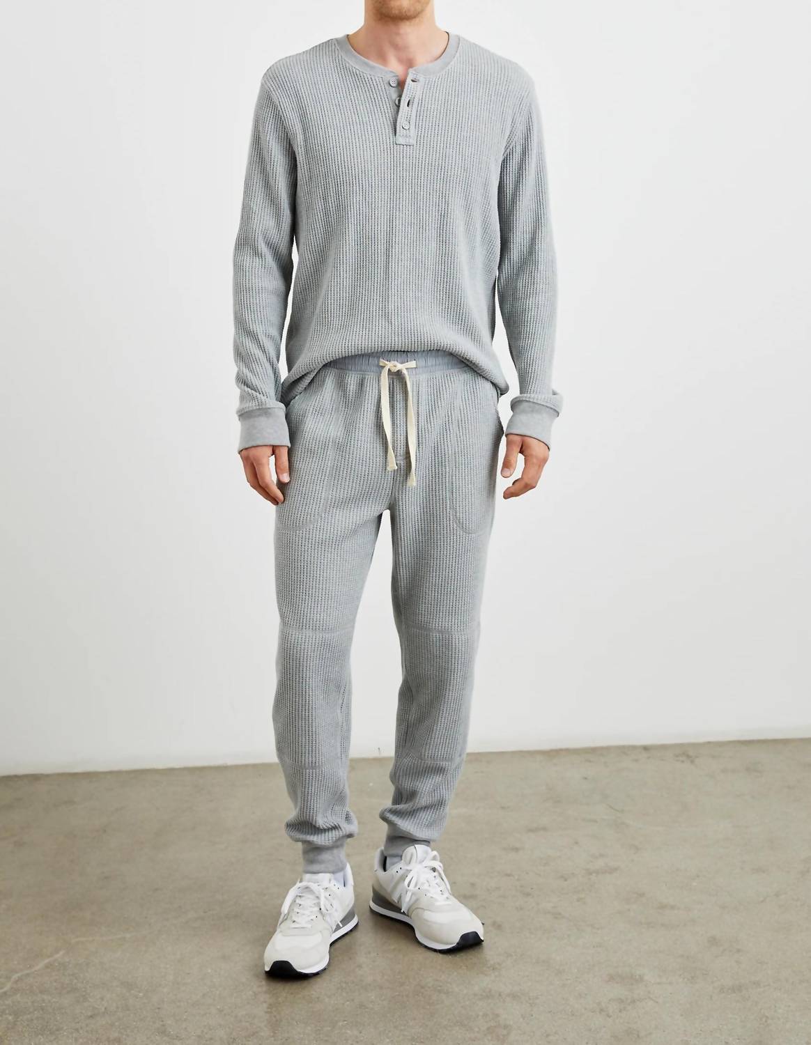 Rails Cooper Sweatpant in heather grey - men's pants - alternate view