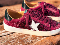 Miim - Women's Merlot Sequin Sneaker