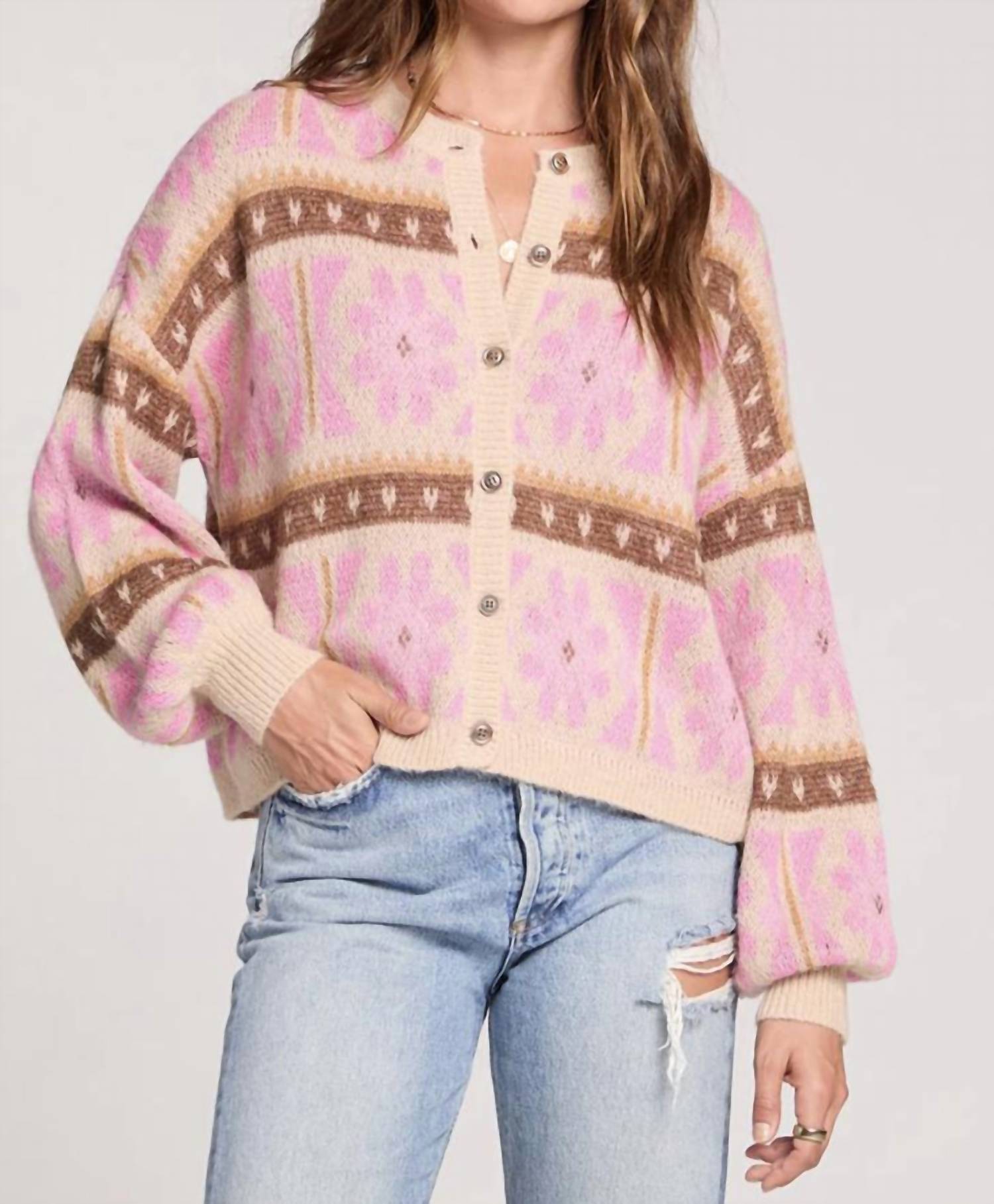 saltwater LUXE Jossie Sweater in latte - women's sweater