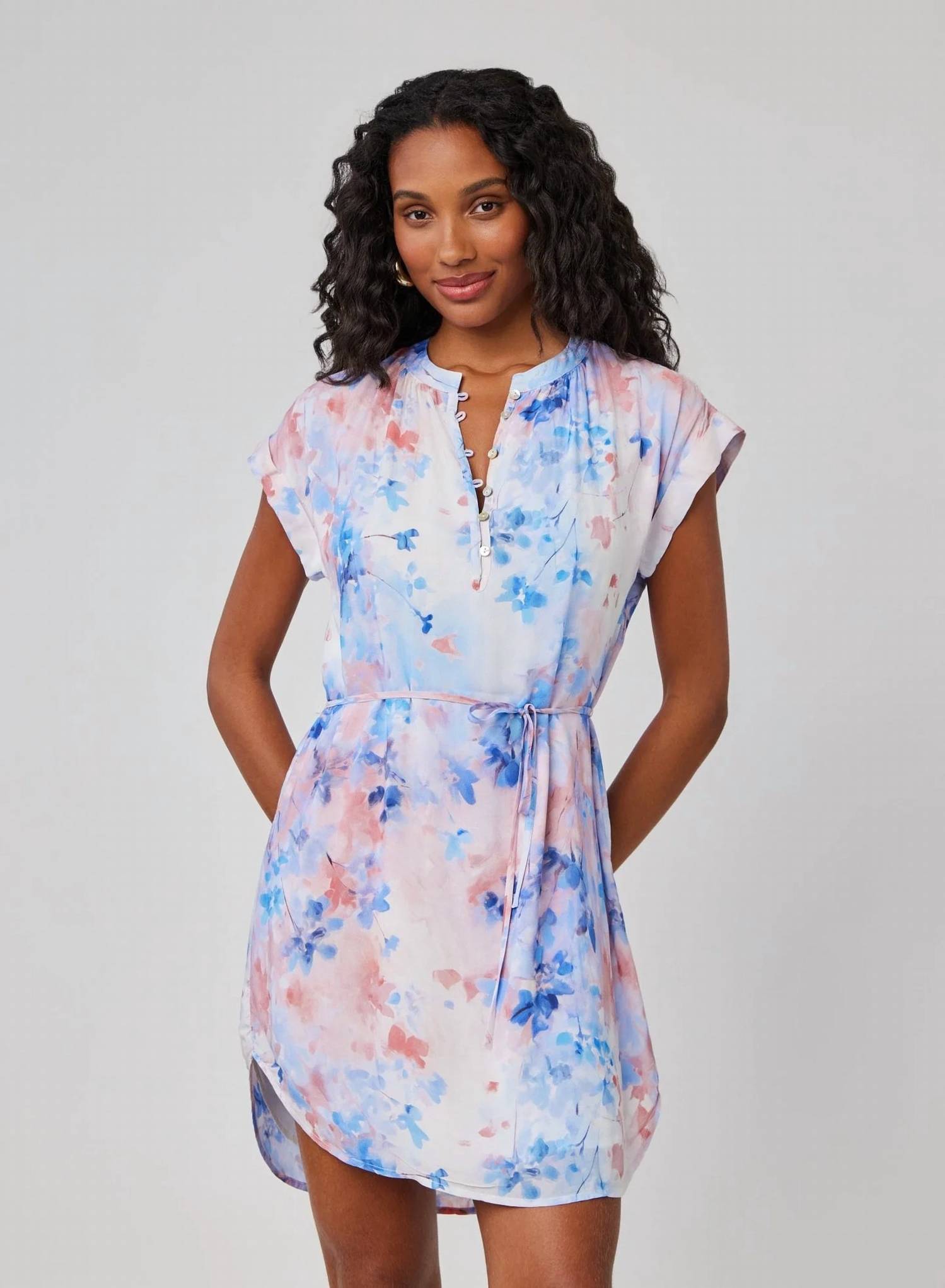Bella Dahl - Cap Sleeve Pullover Mini Dress