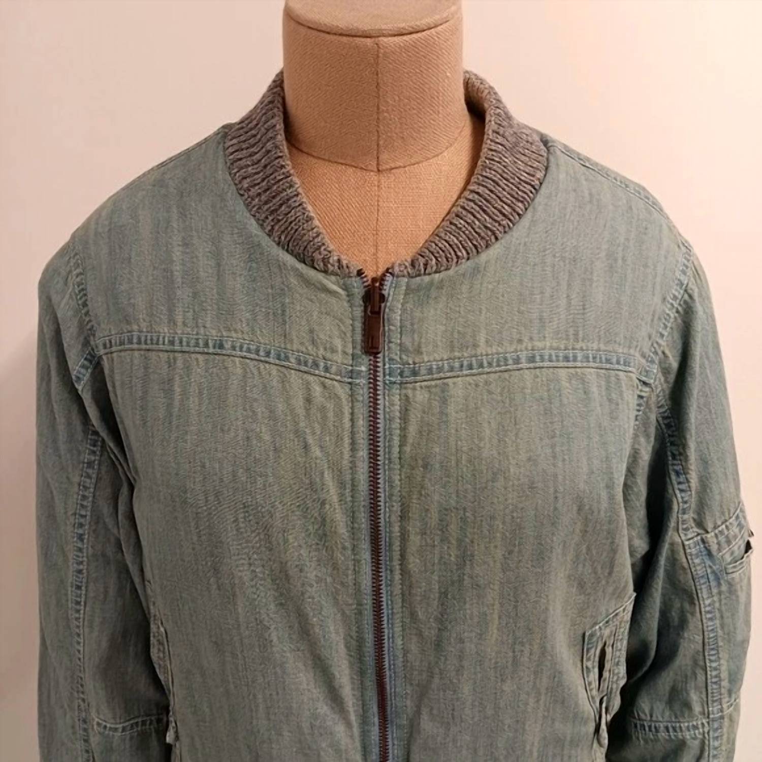 Lafayette 148 - Women's Yarn & Organic Chambray Reversible Bomber Jacket