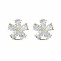 Diana M Jewels - Women's Pear Lab-Grown Diamond Stud Earrings (3.00 Ct TCW) - Signature