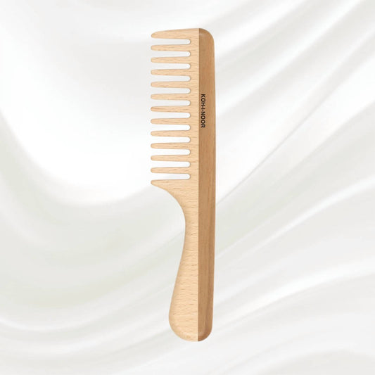 Koh-I-Noor Beauty Usa - Women's Legno Beech And Kotibe Wood Wide Tooth Comb