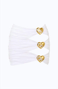 Cin Cin - Coupe Heart Cut-out Butterfly Mini Skirt