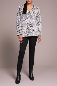 Tribal - Long Sleeve V-Neck Sweater