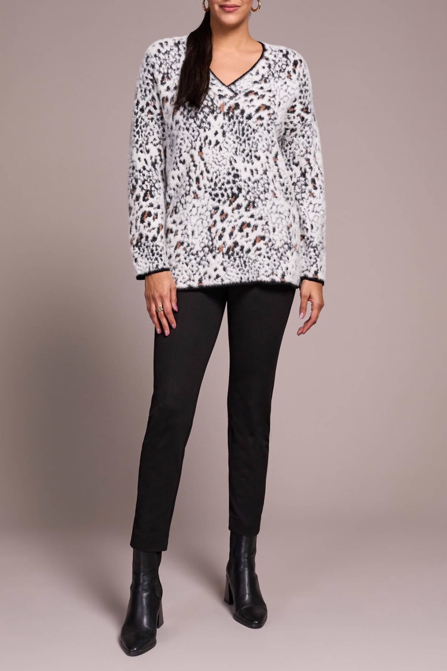 Tribal - Long Sleeve V-Neck Sweater