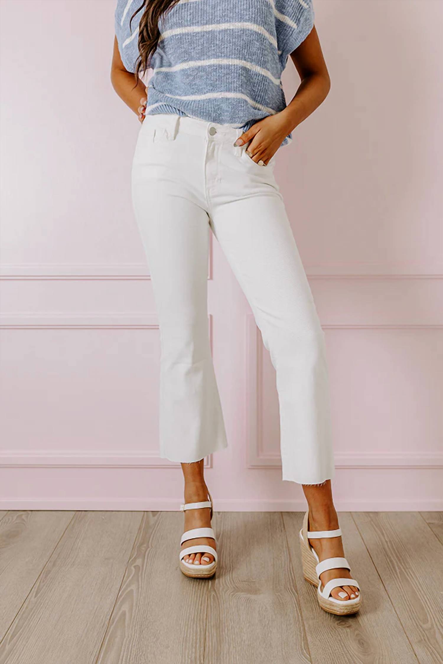 Just Usa - Bethany High Waist Ankle Flare Jeans