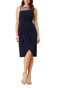 Adrianna Papell - Stretch Knit Crepe Dress