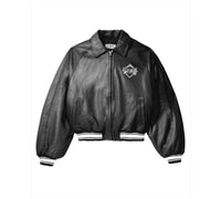 Vale Forever Men's Leather Coach Jacket in black - men's jacket