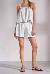 Elan - High-Waist Trim Shorts