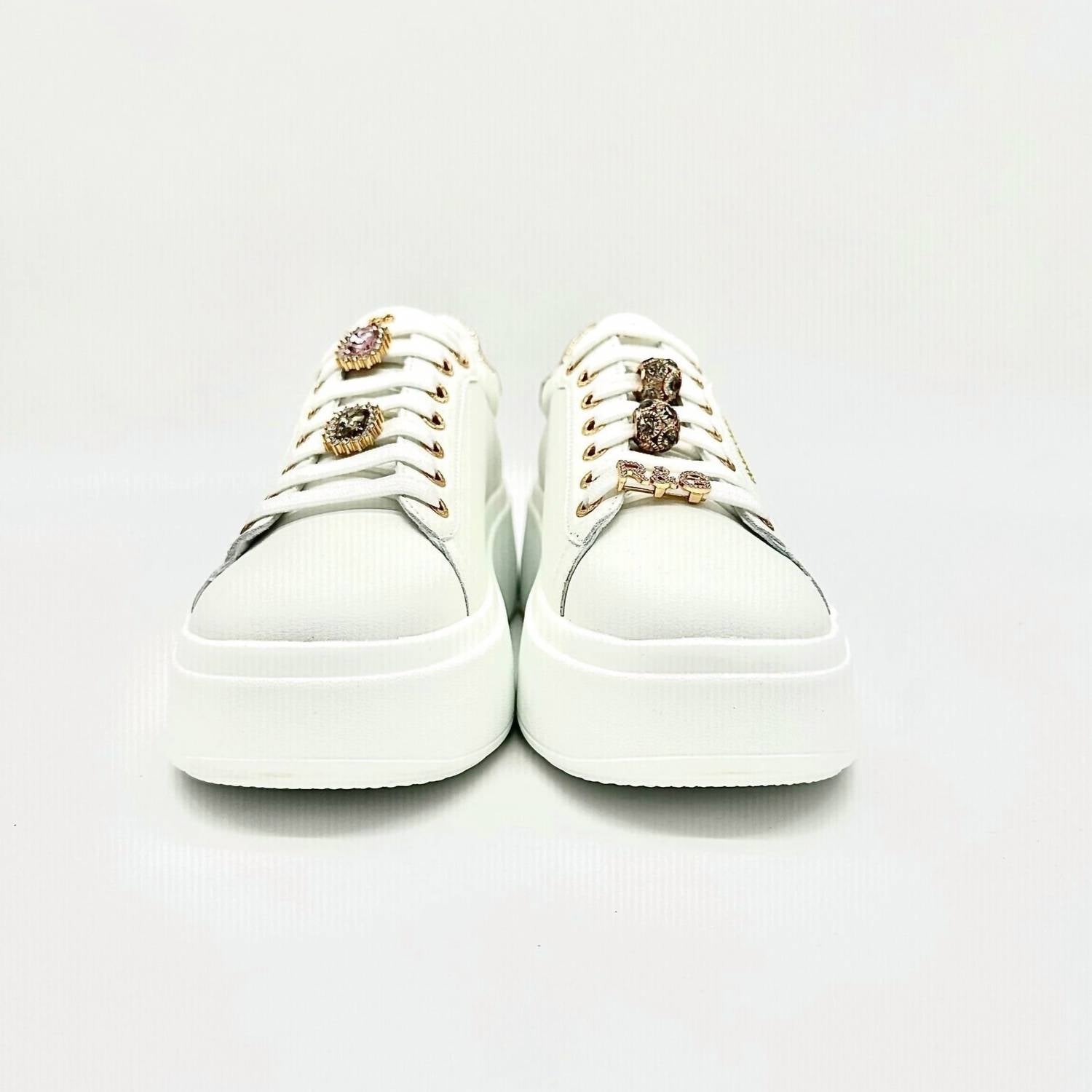 Renato Garini - Women's Bedazzled Laces Sneaker