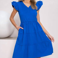 Hailey & Co - Flutter Sleeve Dress