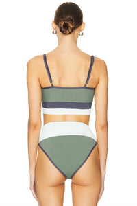 Beach Riot Eva Top in palm paridise - women's intimate - alternate view