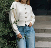 In The Beginning - Long Sleeve Button Cardigan