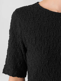 Eileen Fisher - Bubble Jacquard Crew Neck Top