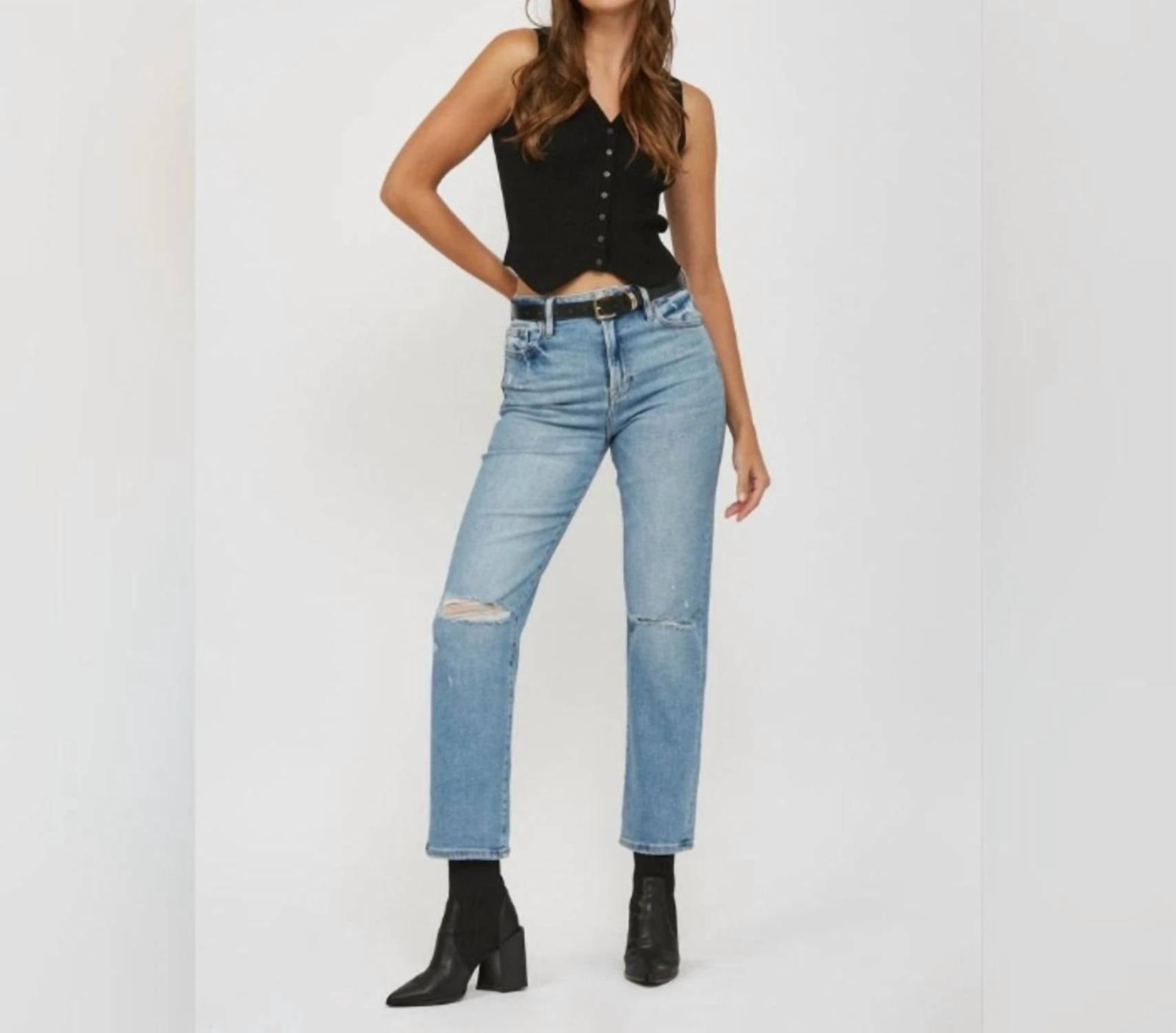 Hidden - Tracey High Rise Straight Leg Jeans