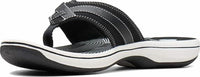 Clarks Women's Breeze Sea Slipper in black synthetic - women's shoe
