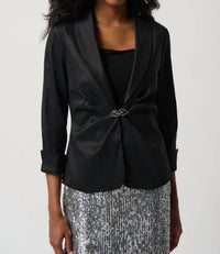 Joseph Ribkoff - Taffeta Fitted Blazer w/ Shawl Collar