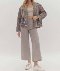 Entro - Floral Open Jacket