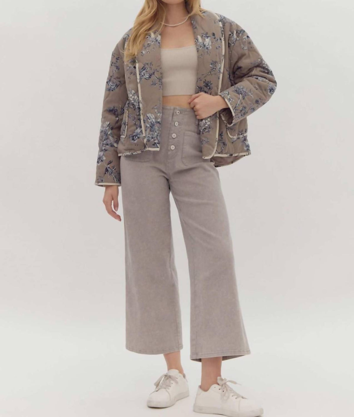 Entro - Floral Open Jacket