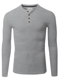 Zinovizo - Men's Collin Thermal Button Henley Tee