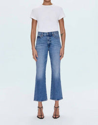 PISTOLA Ally High Rise Ankle Boot Jean in charleston - women's jeans - detail view
