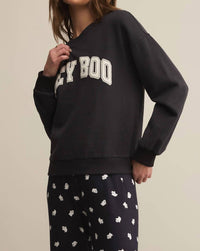 Z Supply - Classic Hey Boo Crew Sweatshirt