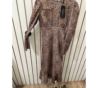 Wandering - Women's Leopard Print Dress