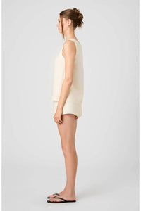 French Connection - Structured Taffeta Sleeveless A-line Top