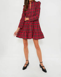 Sail To Sable - Long Sleeves Tunic Flare Dress