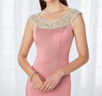 Cameron Blake - Cameron Blake Mon Cheri - 118663 Beaded Bateau Neckline Evening Gown