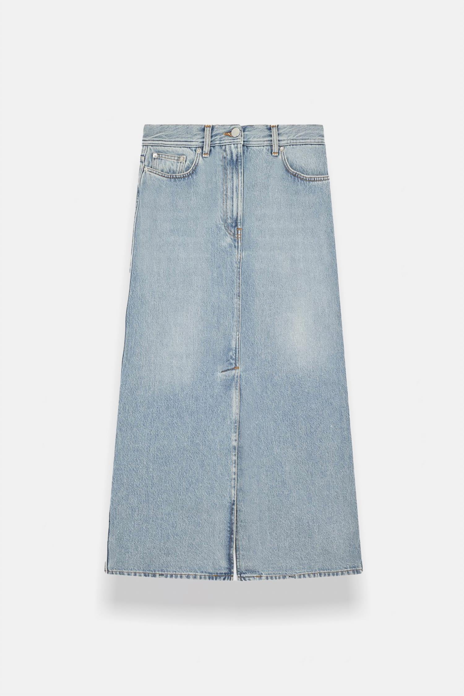 Loulou Studio - Rona Denim Long Skirt