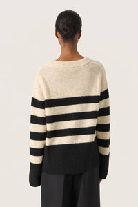 Soaked In Luxury - Selta Knitted Striped Pullover
