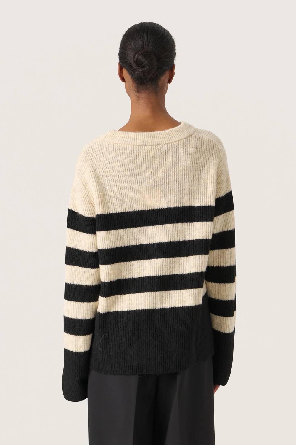 Soaked In Luxury - Selta Knitted Striped Pullover