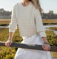Dylan - Charlotte Cable Crew Sweater