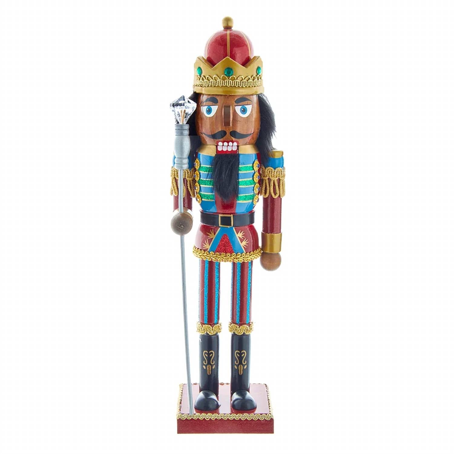 Kurt S. Adler - African American Wooden Nutcracker King 15"