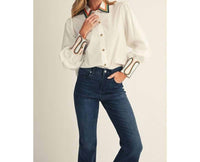 Style Usa - Embroidery Accent Shirt