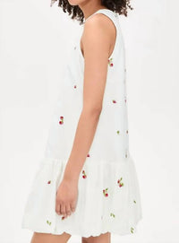 En Saison - Strawberry Kiss Bubble Hem Mini Dress