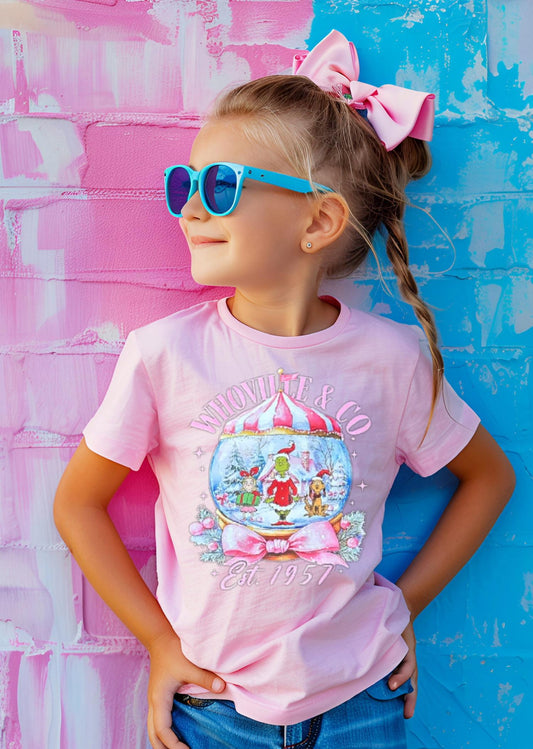 Gildan - Girls Festive Globe Tee